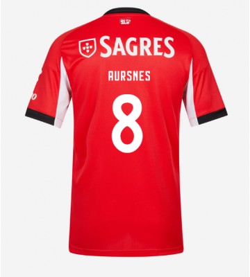 Benfica Fredrik Aursnes #8 Hjemmebanetrøje 2025-26 Kortærmet